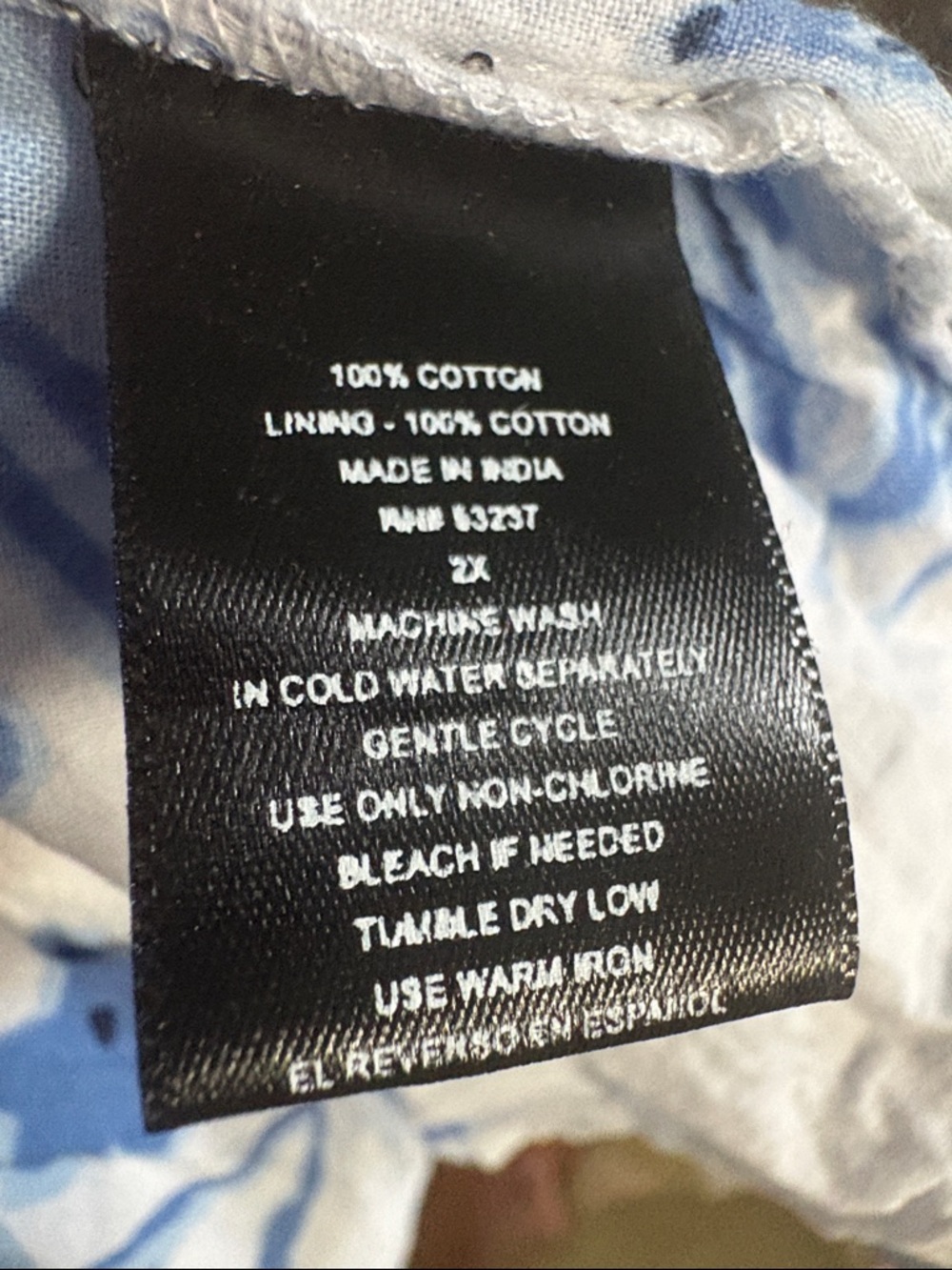 Mlle Gabrielle Blue & White Floral Tiered Midi Dress - Picture 6 of 14